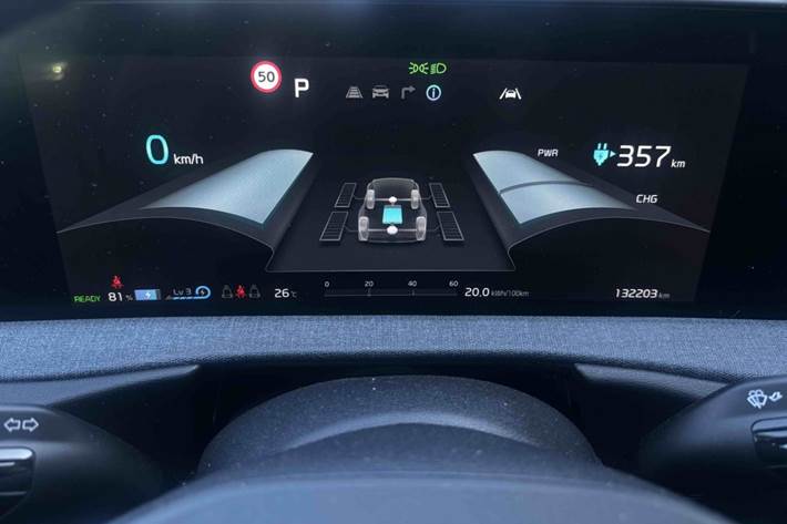 Grå Kia EV6 fra 2022