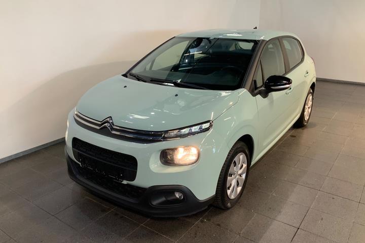 Grøn Citroën C3 fra 2018 set udefra