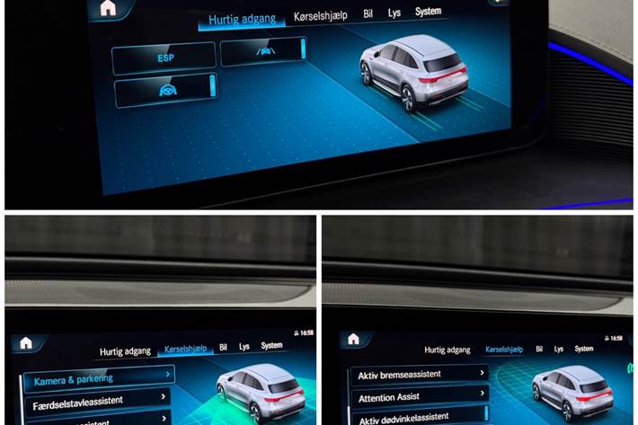 Hvid Mercedes EQC400 fra 2023