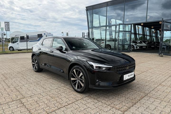 Sort Polestar 2 fra 2021 set udefra