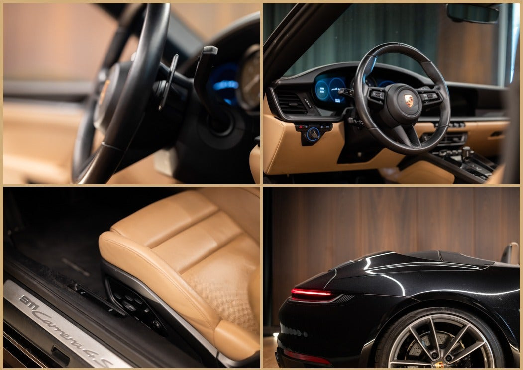 Sort Porsche 911 Carrera 4S fra 2020