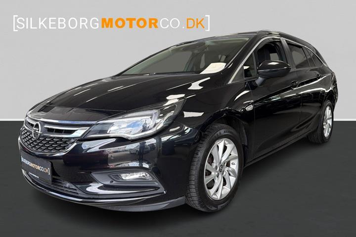Sort Opel Astra fra 2016 set udefra