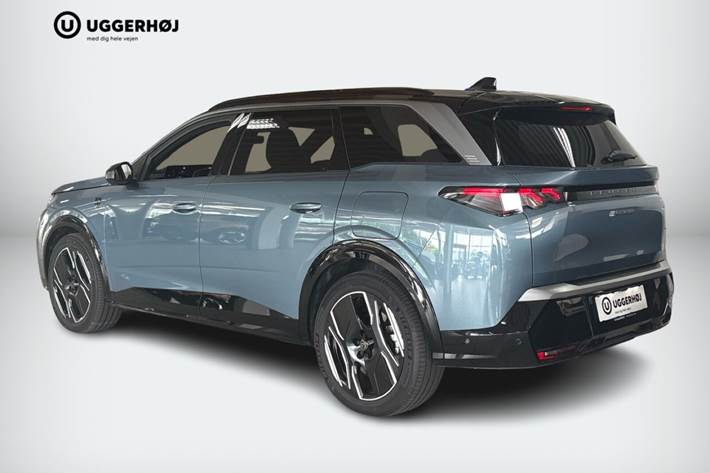 Blå Peugeot e-5008 fra 2025