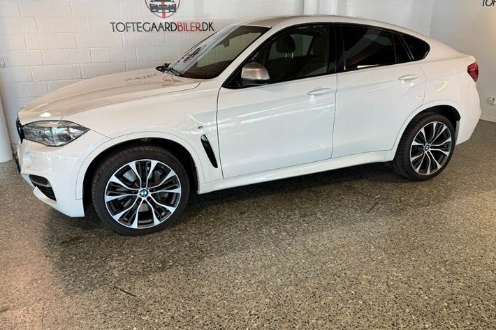 Hvid BMW X6 fra 2017