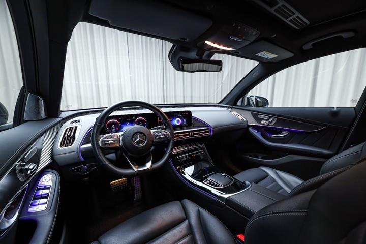 Grå Mercedes EQC400 fra 2020