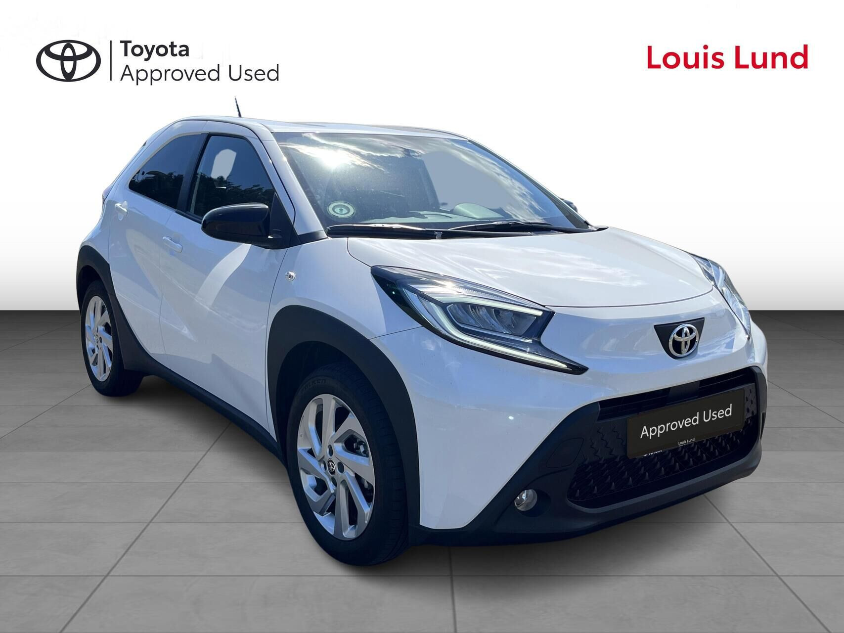 Hvid Toyota Aygo X fra 2025