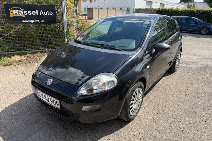 Grøn Fiat Punto fra 2012