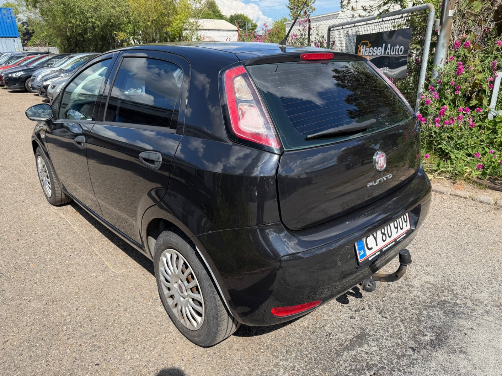 Grøn Fiat Punto fra 2012