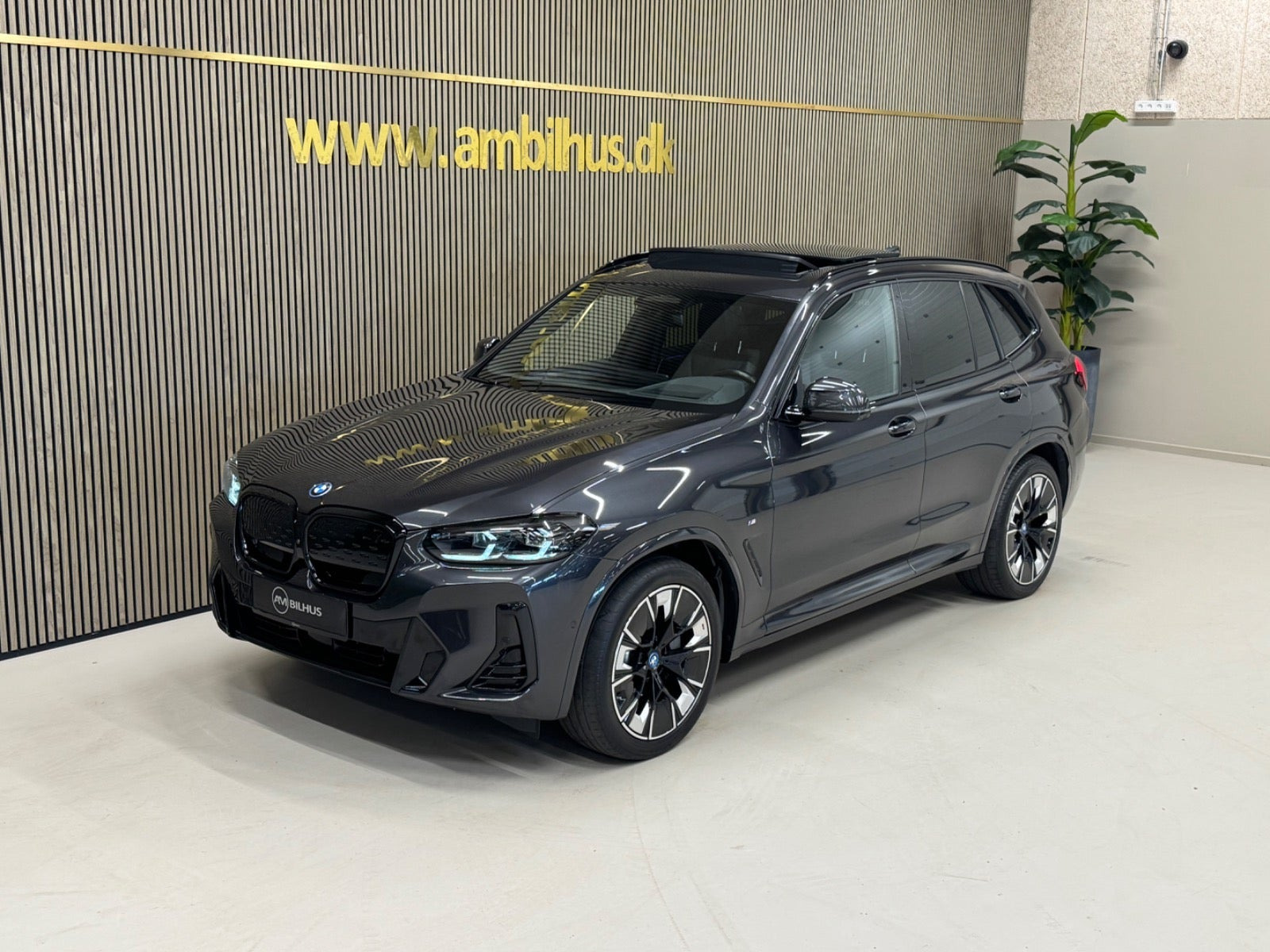 Grå BMW iX3 fra 2023