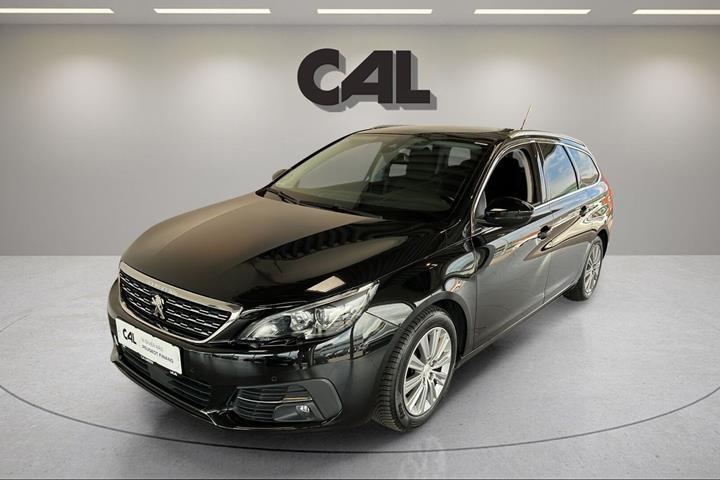 Sort Peugeot 308 fra 2018 set udefra