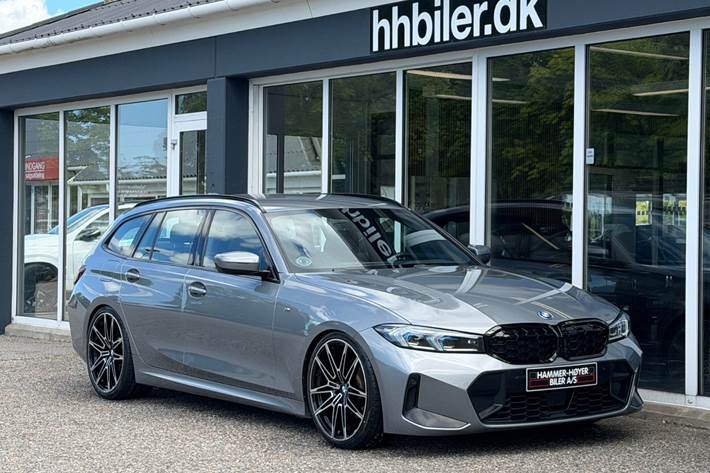 Grå BMW 330e fra 2024