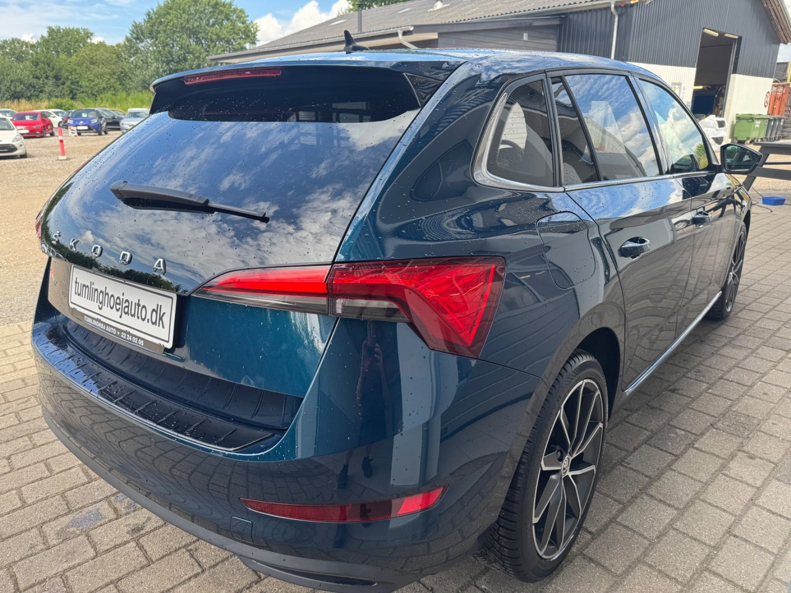 Blå Skoda Scala fra 2020
