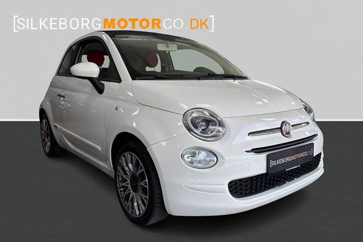 Hvid Fiat 500C fra 2016