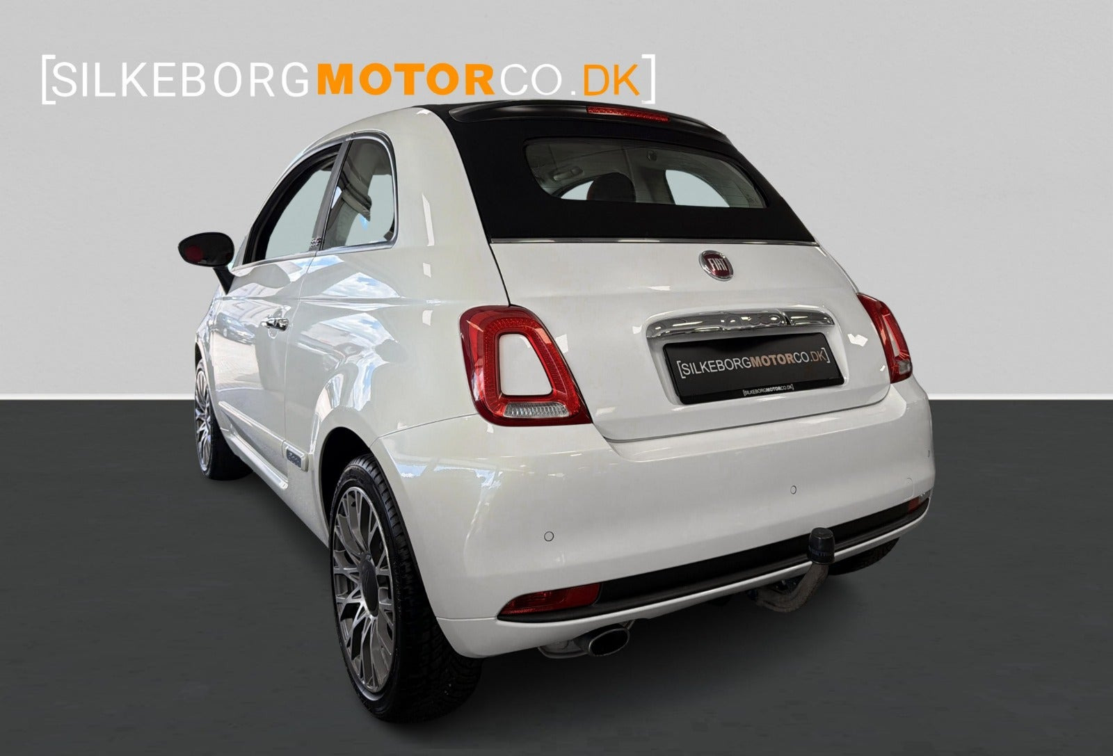 Hvid Fiat 500C fra 2016