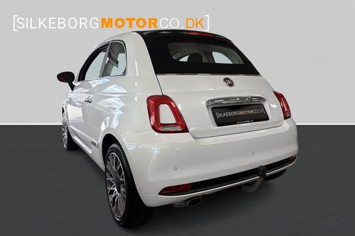 Hvid Fiat 500C fra 2016