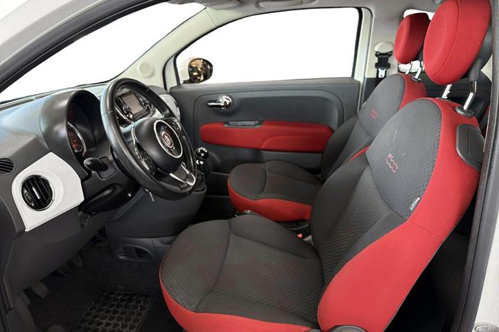 Hvid Fiat 500C fra 2016