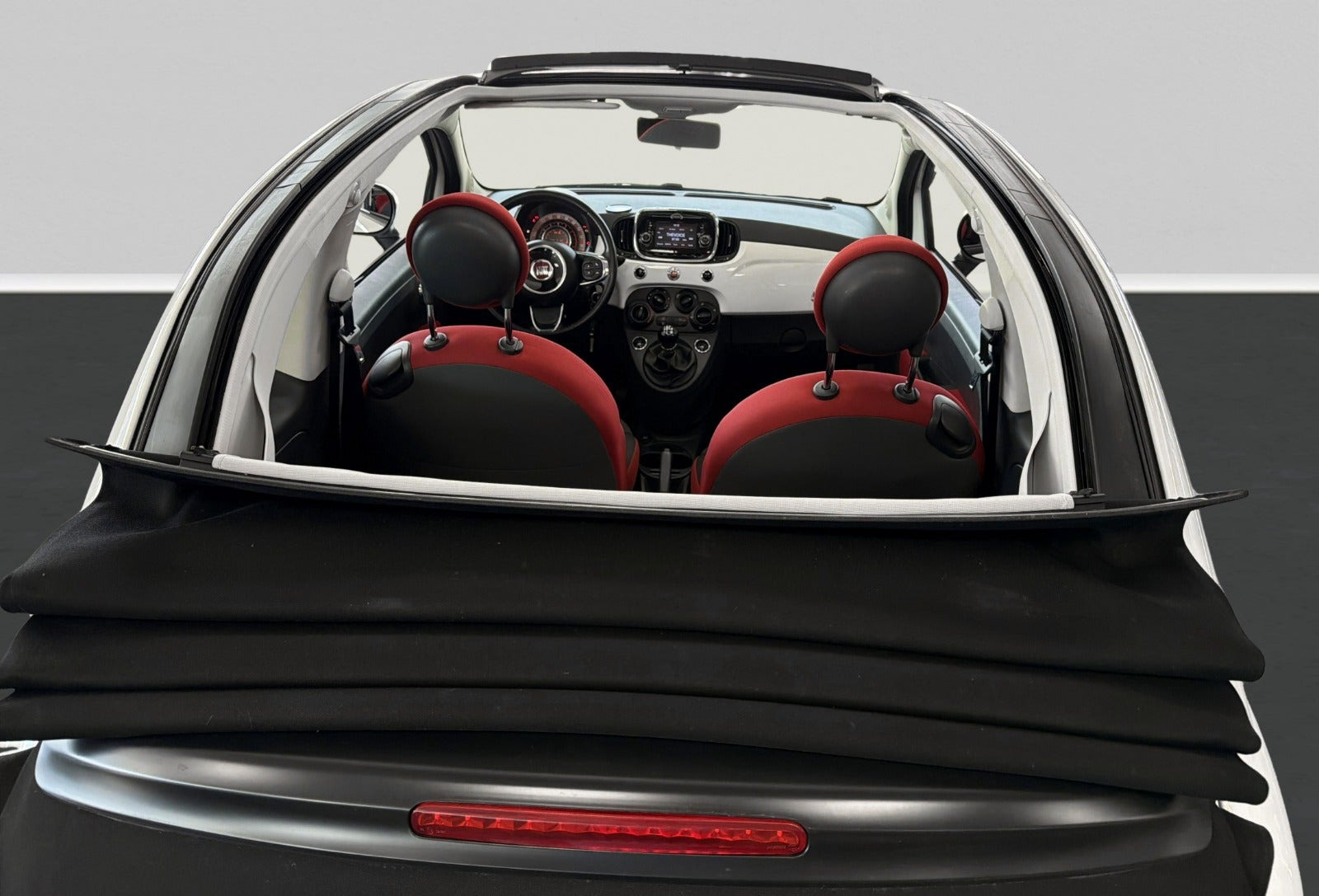 Hvid Fiat 500C fra 2016