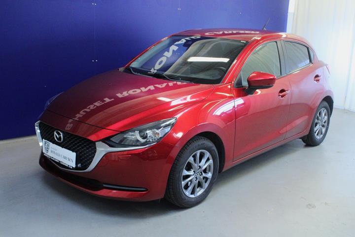Rød Mazda 2 fra 2020