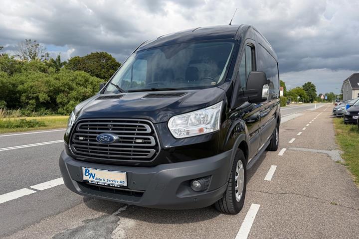 Sort Ford Transit 350 L3 Van fra 2016 set udefra