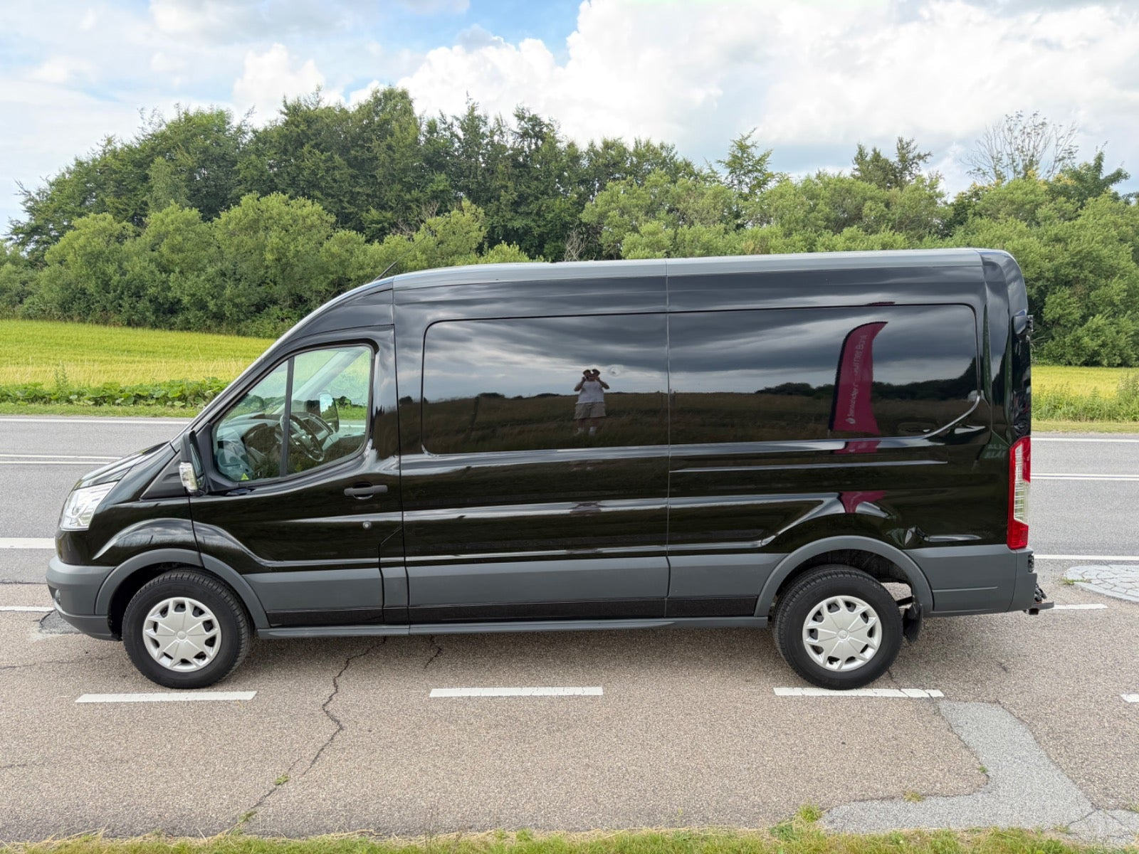 Sort Ford Transit 350 L3 Van fra 2016