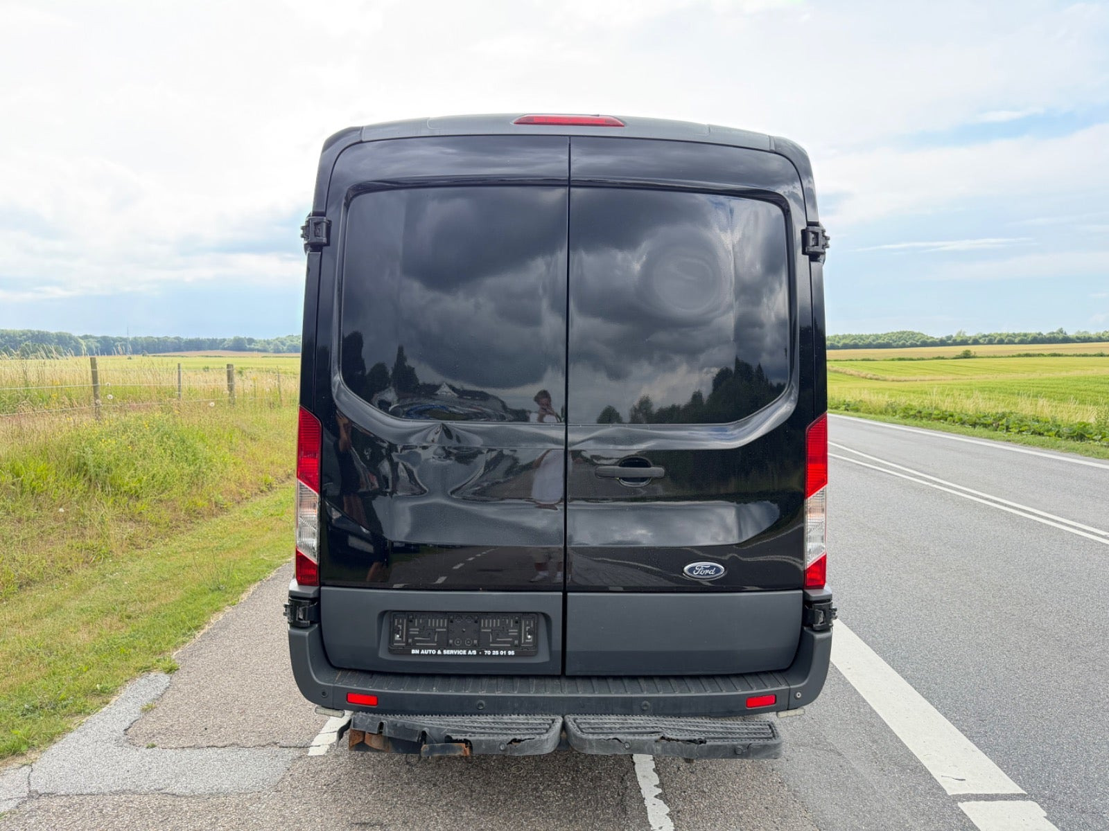 Sort Ford Transit 350 L3 Van fra 2016