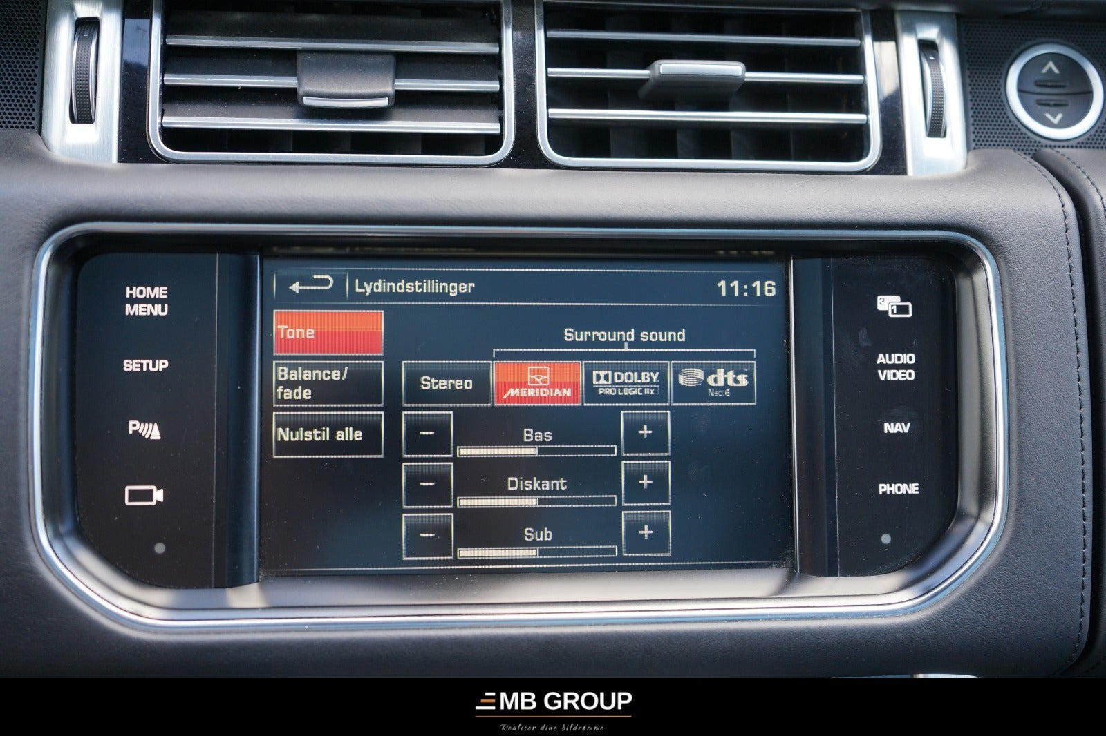 Sort Land Rover Range Rover fra 2015