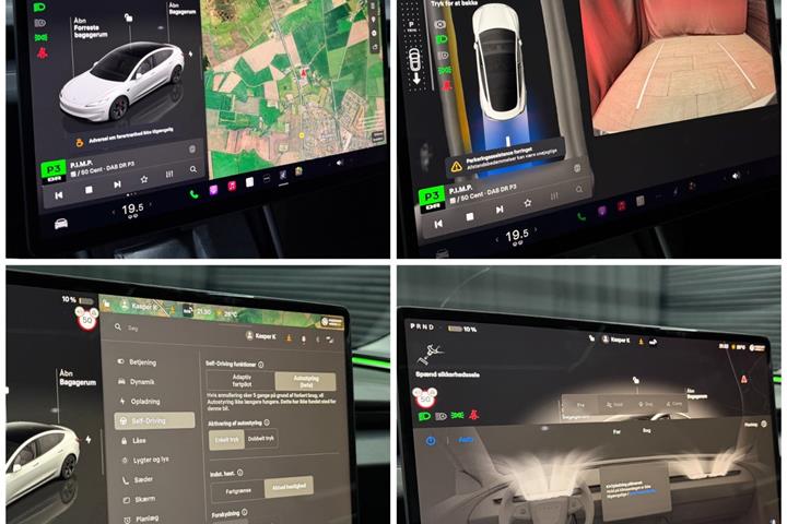 Hvid Tesla Model 3 fra 2025