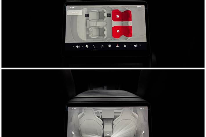 Hvid Tesla Model 3 fra 2025