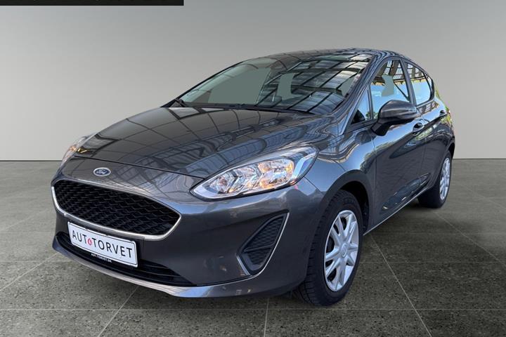 Grå Ford Fiesta fra 2019 set udefra