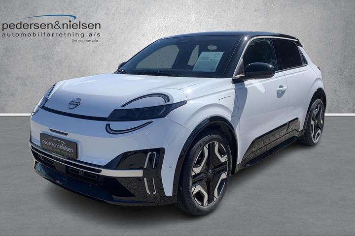 Hvid Nissan Micra fra 2026 set udefra