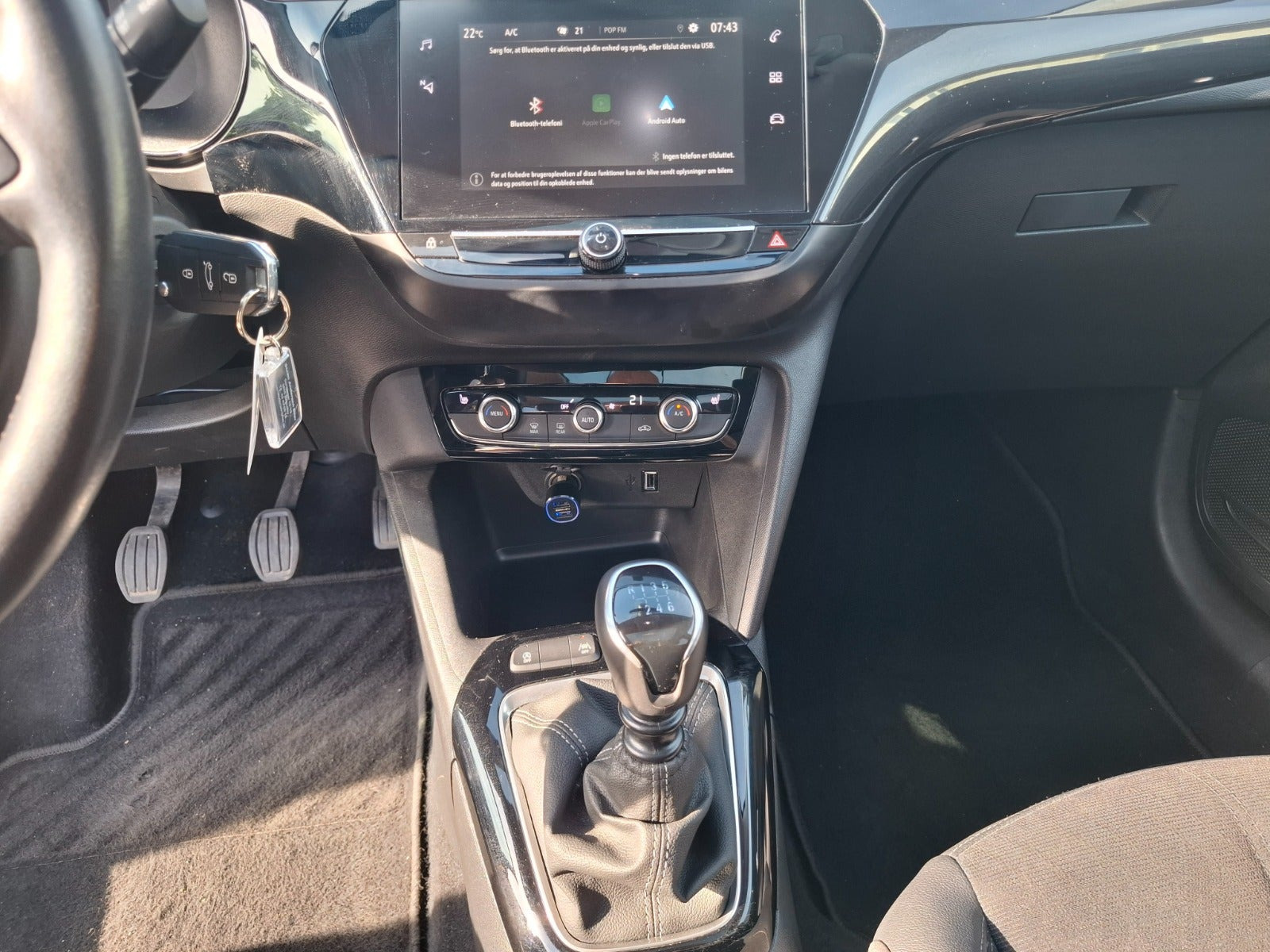 Sort Opel Corsa fra 2020