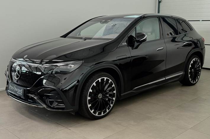Sort Mercedes EQE350 SUV fra 2024
