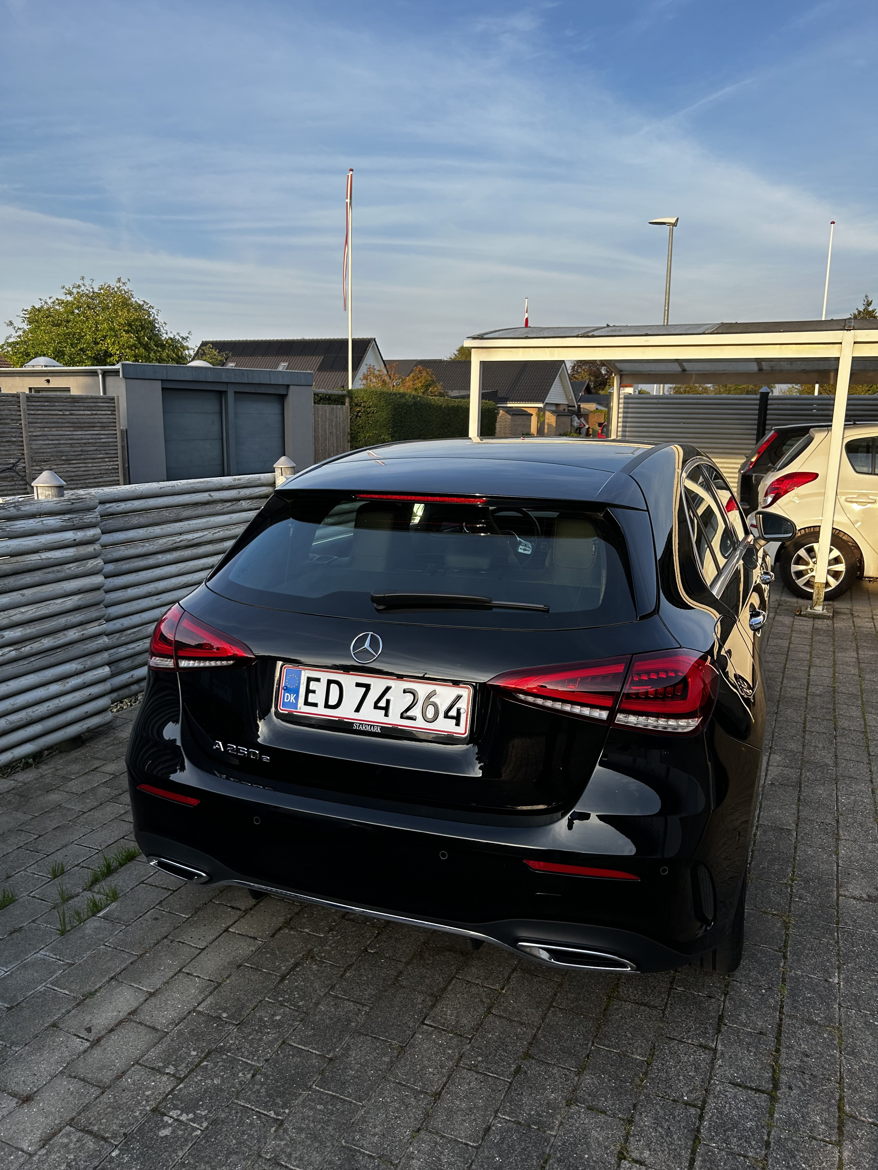 Sort Mercedes A-Klasse fra 2021