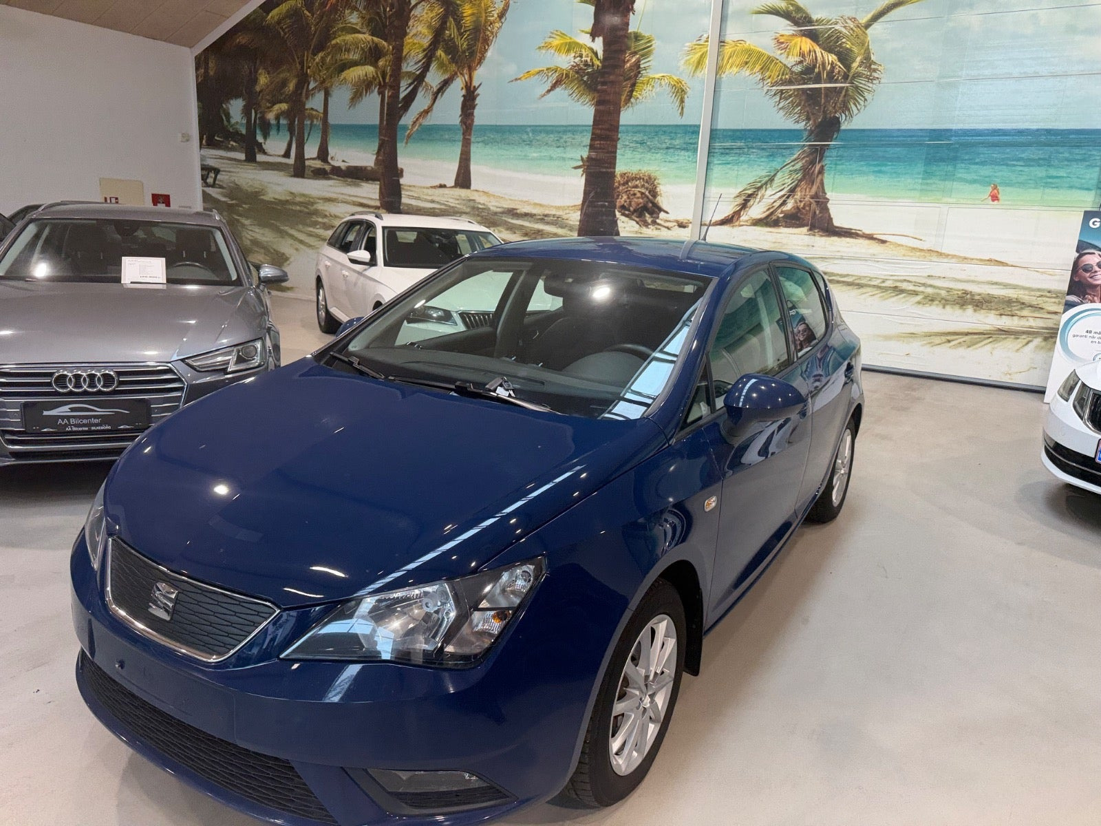 Blå Seat Ibiza fra 2017