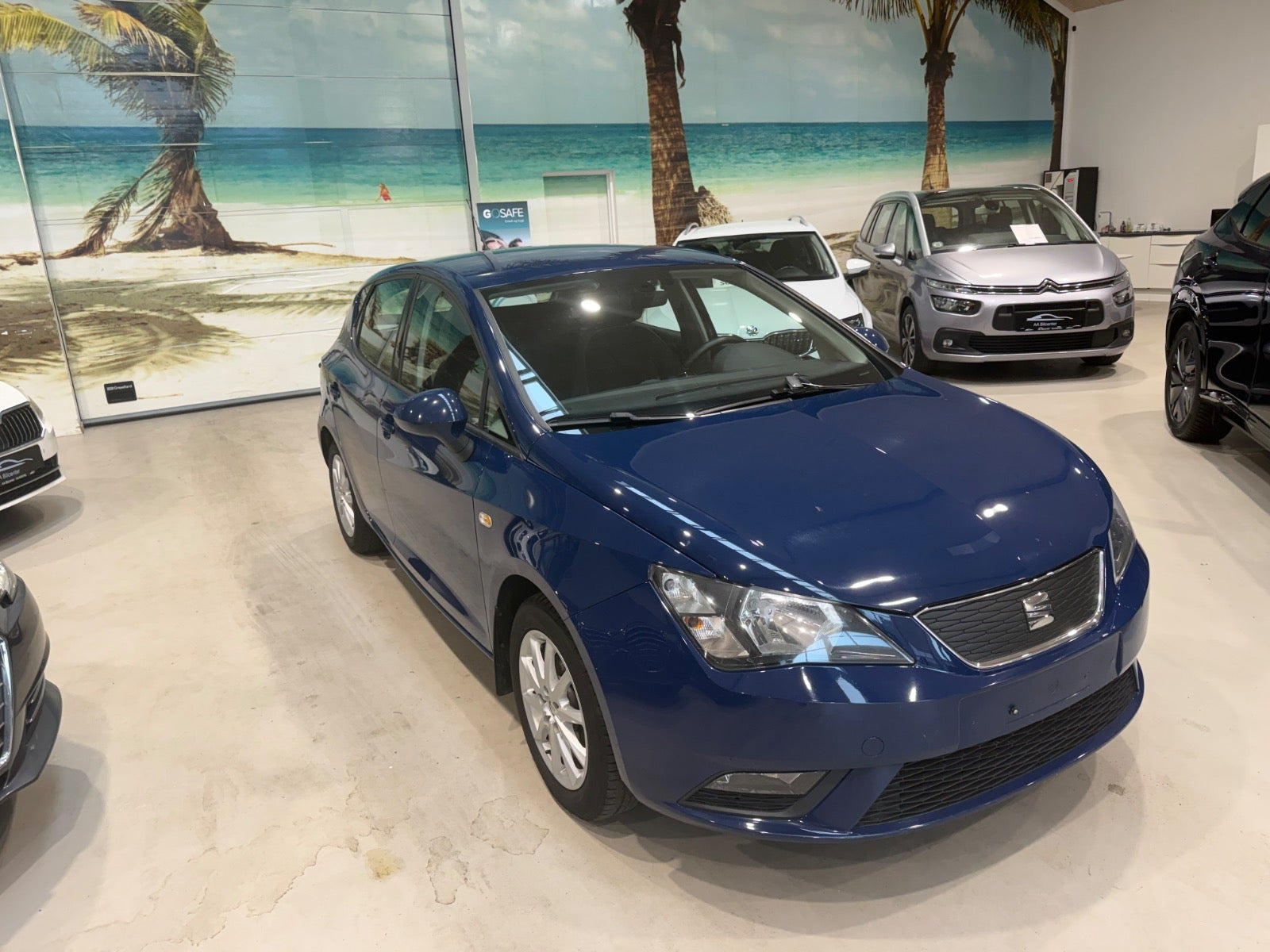 Blå Seat Ibiza fra 2017