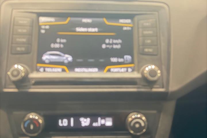 Blå Seat Ibiza fra 2017