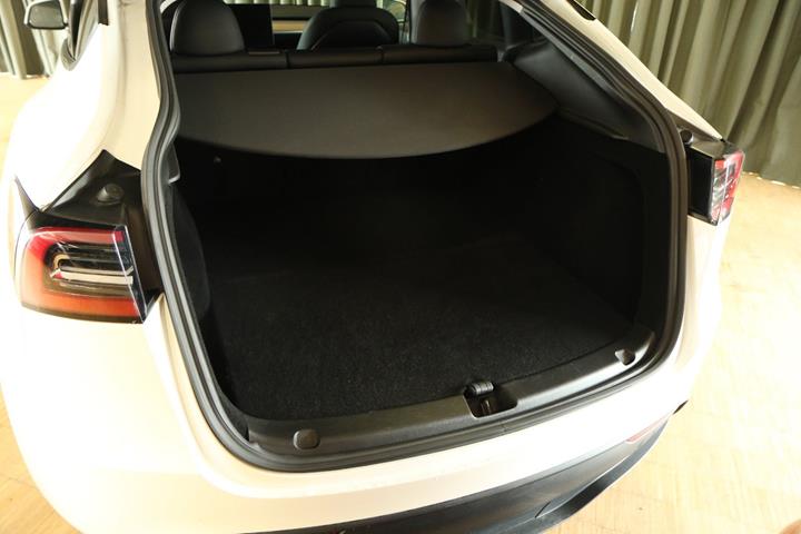 Grøn Tesla Model Y fra 2024