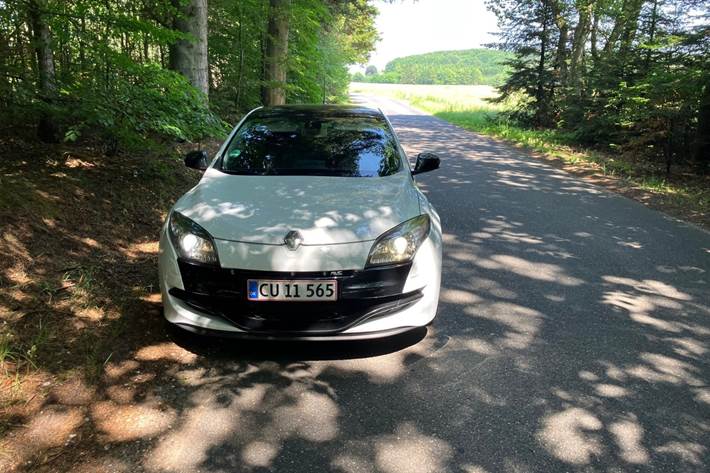 Hvid Renault Megane III fra 2011