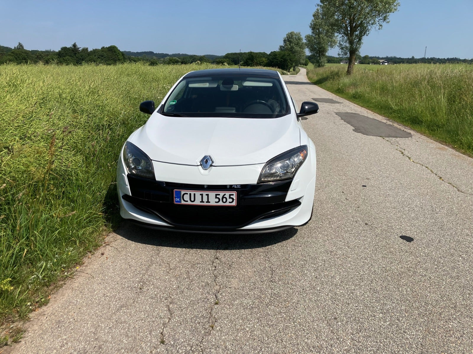 Hvid Renault Megane III fra 2011