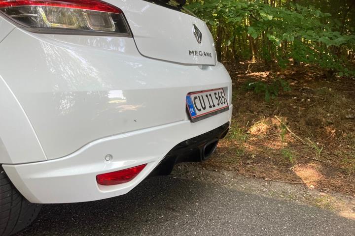 Hvid Renault Megane III fra 2011
