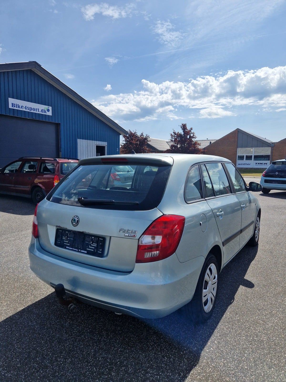 Sølv Skoda Fabia fra 2011
