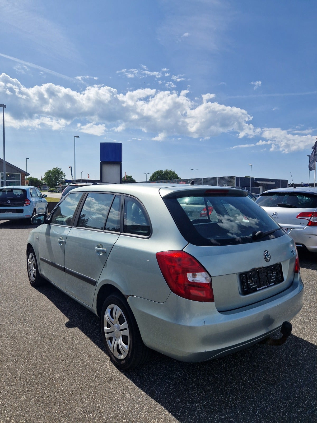 Sølv Skoda Fabia fra 2011