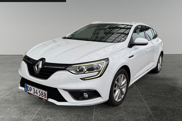 Hvid Renault Megane IV fra 2018 set udefra