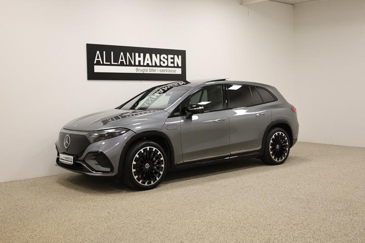 Grå Mercedes EQS450+ SUV fra 2024