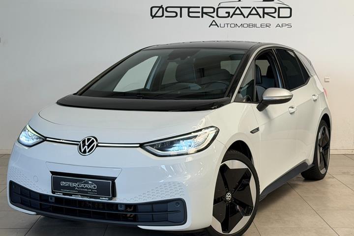 Hvid VW ID.3 fra 2020 set udefra