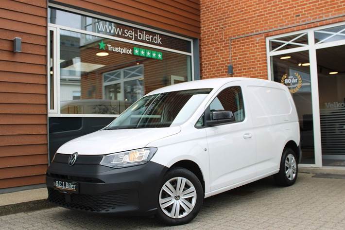Hvid VW Caddy fra 2021