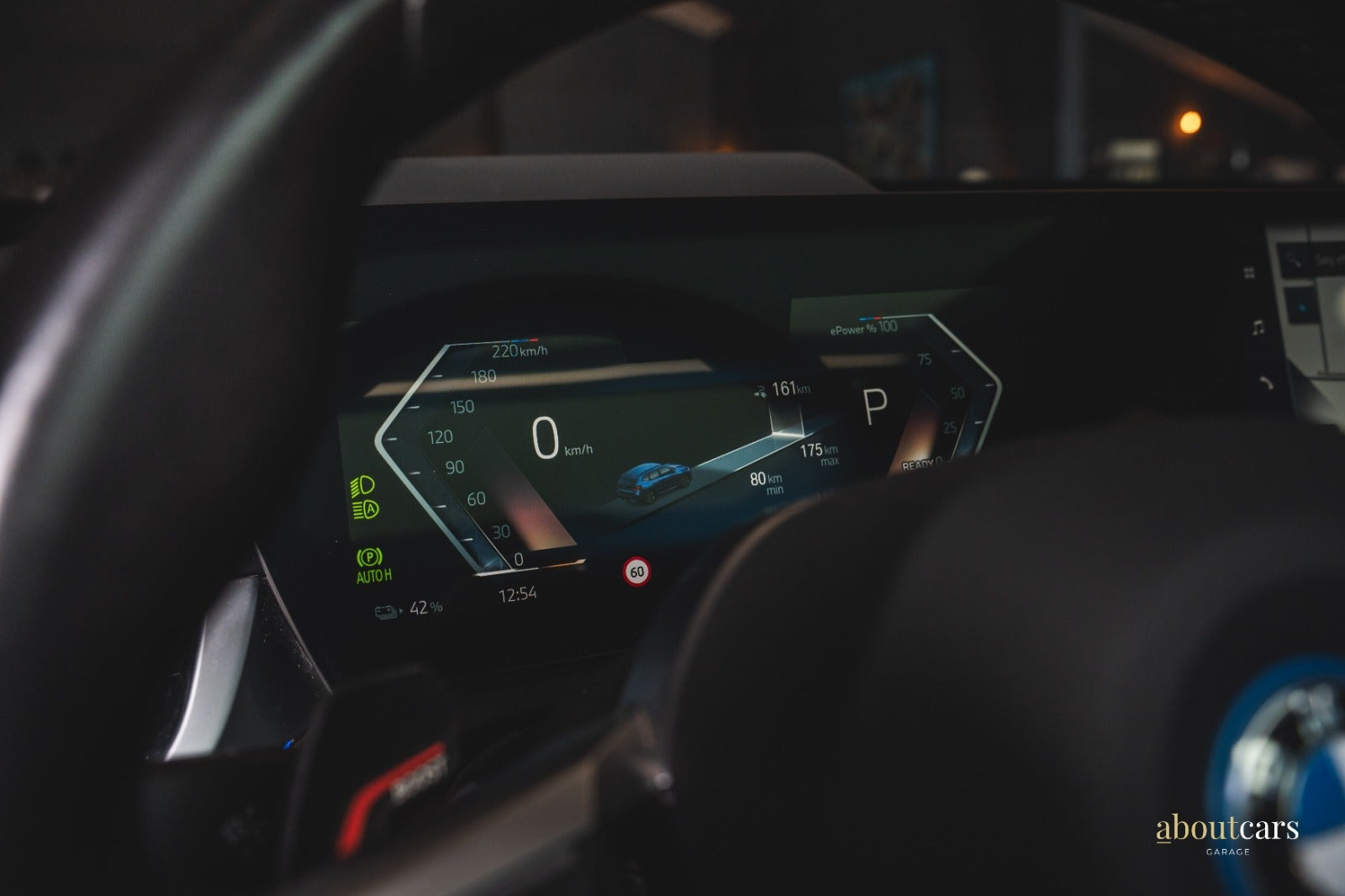 Blå BMW iX1 fra 2023