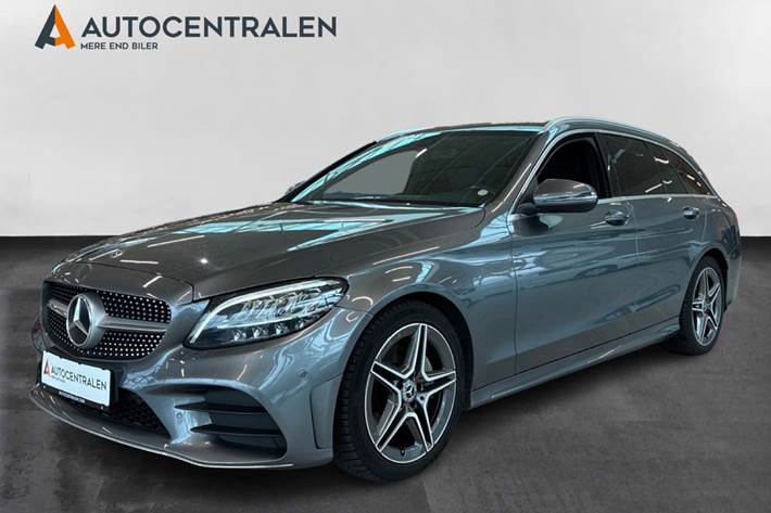 Grå Mercedes C220 d fra 2019
