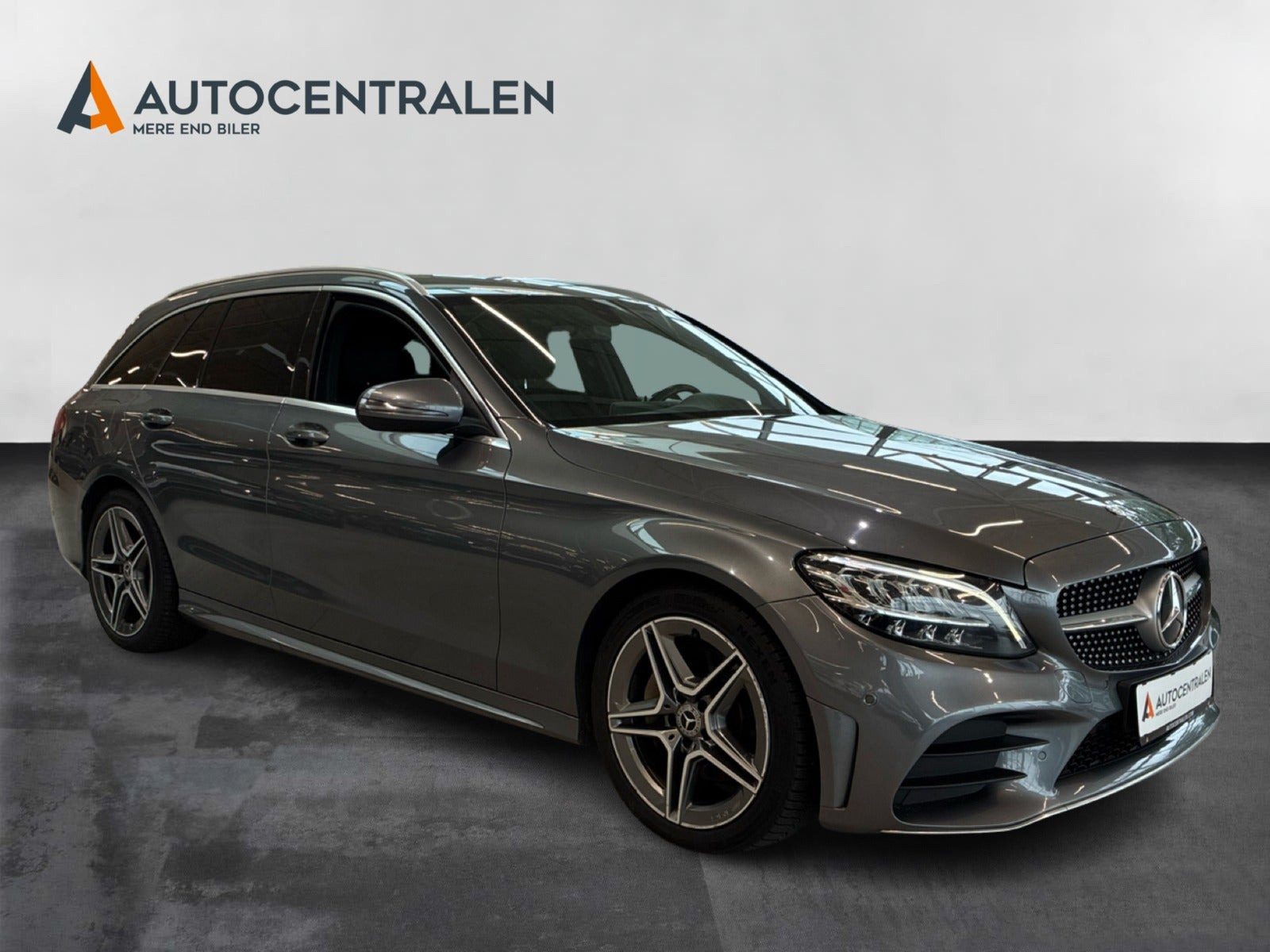 Grå Mercedes C220 d fra 2019
