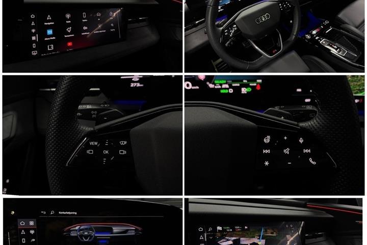 Blå Audi Q6 e-tron fra 2024